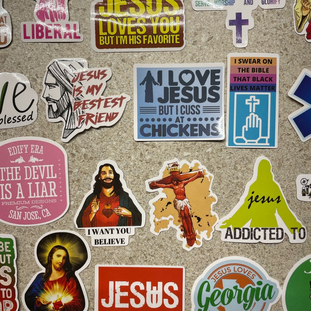 Colorful Religious Sticker Set 32 total - Picture 6 of 7